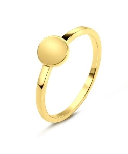 Gold Plated Silver Ring NSR-2784-A-GP